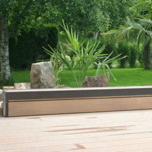 cornière aluminium brune pour terrasse composite océwood